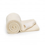 T-TOMI Gestrickte Decke WARM Cream