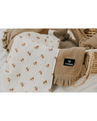 T-TOMI Musselinbadetuch Bunny