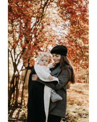 T-TOMI Gestrickte Decke WARM Petrol blue