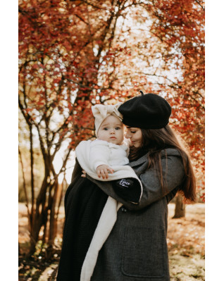 T-TOMI Gestrickte Decke WARM Black