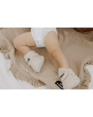 T-TOMI Krabbelschuhe TEDDY Cream (0-3 Monate) WARM T-TOMI Krabbelschuhe TEDDY Cream (0-3 Monate) WARM