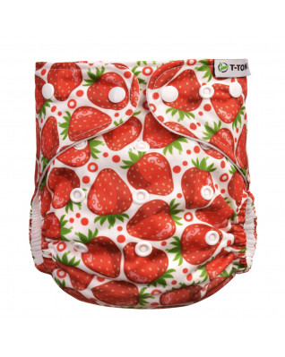 T-TOMI Höschenwindel AIO - Wickel Set Druckknöpfe Strawberries T-TOMI Höschenwindel AIO - Wickel Set Druckknöpfe Strawberries