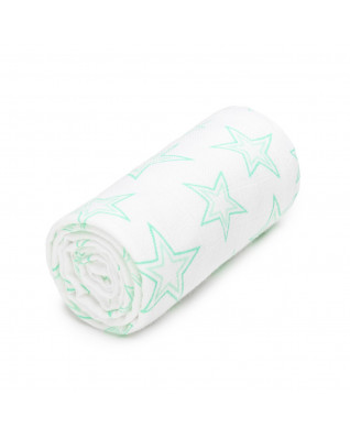 T-TOMI Bambusbadetuch Mint stars  T-TOMI Bambusbadetuch Mint stars