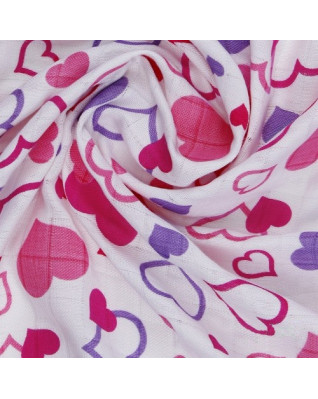 T-TOMI Bambusbadetuch Hearts  T-TOMI Bambusbadetuch Hearts