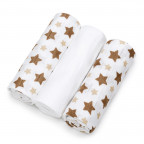 T-TOMI BIO Bambuswindeln Beige stars