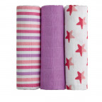 T-TOMI BIO Bambuswindeln Pink stars