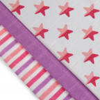 T-TOMI BIO Bambuswindeln Pink stars