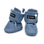 T-TOMI Krabbelschuhe Washed DENIM (6-9 Monate) 