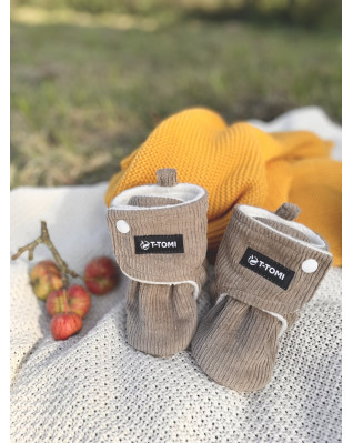 T-TOMI Krabbelschuhe Grey (9-12 Monate) WARM