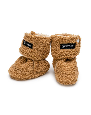 T-TOMI Krabbelschuhe TEDDY Brown (3-6 Monate) WARM T-TOMI Krabbelschuhe TEDDY Brown (3-6 Monate) WARM