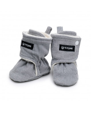 T-TOMI Krabbelschuhe Grey (9-12 Monate) WARM