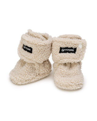 T-TOMI Krabbelschuhe TEDDY Cream (3-6 Monate) WARM T-TOMI Krabbelschuhe TEDDY Cream (3-6 Monate) WARM