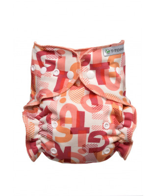 T-TOMI Höschenwindel - Wickel Set Druckknöpfe Pink Alphabet   T-TOMI Höschenwindel - Wickel Set Druckknöpfe Pink Alphabet