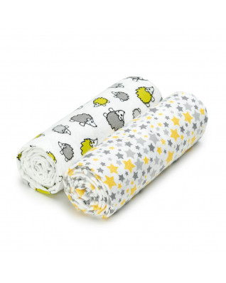 T-TOMI Stoffbadetücher Grey hedgehogs T-TOMI Stoffbadetücher Grey hedgehogs