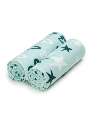 T-TOMI Stoffbadetücher Hearts & stars T-TOMI Stoffbadetücher Hearts & stars