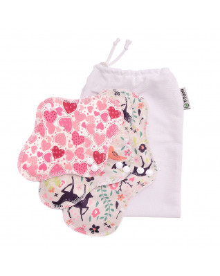 T-TOMI Probierpaket  Hearts + Waschbeutel T-TOMI Probierpaket  Hearts + Waschbeutel