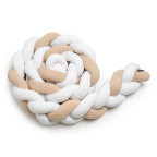 T-TOMI Gestrickte Bande 360 cm White + Beige