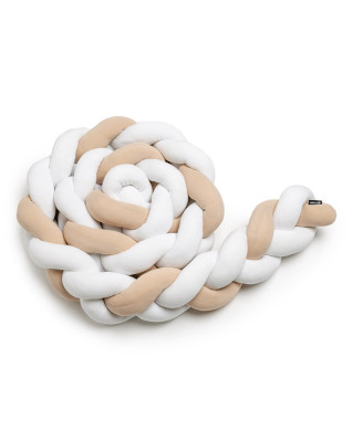 T-TOMI Gestrickte Bande 180 cm White + Beige 
