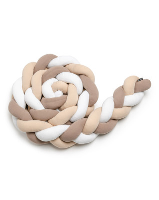 T-TOMI Gestrickte Bande 360 cm White + Beige + Mocca T-TOMI Gestrickte Bande 360 cm White + Beige + Mocca