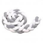 T-TOMI Gestrickte Bande 360 cm White + Grey