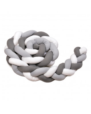 T-TOMI Gestrickte Bande 360 cm White + Grey + Anthracite T-TOMI Gestrickte Bande 360 cm White + Grey + Anthracite