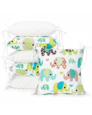 T-TOMI Kissen-Bettumrandung Green elephant T-TOMI Kissen-Bettumrandung Green elephant
