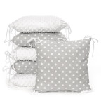 T-TOMI Kissen-Bettumrandung Grey dots