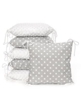 T-TOMI Kissen-Bettumrandung Grey dots T-TOMI Kissen-Bettumrandung Grey dots