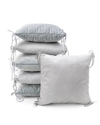 T-TOMI Kissen-Bettumrandung Grey little dots T-TOMI Kissen-Bettumrandung Grey little dots