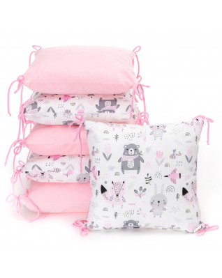 T-TOMI Kissen-Bettumrandung Pink bears T-TOMI Kissen-Bettumrandung Pink bears