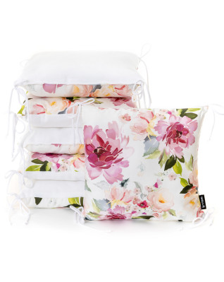 T-TOMI Kissen-Bettumrandung Watercolor flowers T-TOMI Kissen-Bettumrandung Watercolor flowers