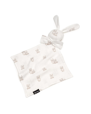 T-TOMI Musselinkuscheltuch Teddy