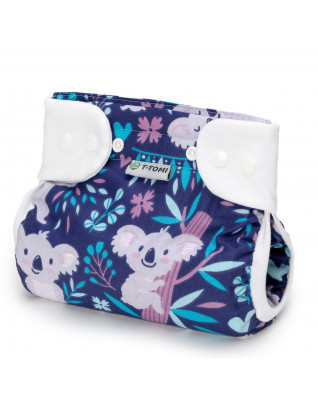 T-TOMI Orthopädisches Spreizhöschen für breites Wickeln - druckknöpfe Dark koalas (5-9kg)  T-TOMI Orthopädisches Spreizhöschen für breites Wickeln - druckknöpfe Dark koalas (5-9kg)