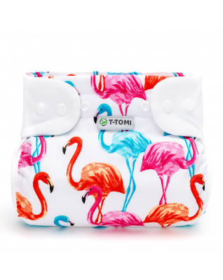 T-TOMI Orthopädisches Spreizhöschen für breites Wickeln - druckknöpfe Flamingo (3-6kg)  T-TOMI Orthopädisches Spreizhöschen für breites Wickeln - druckknöpfe Flamingo (3-6kg)