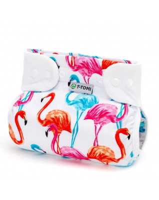 T-TOMI Orthopädisches Spreizhöschen für breites Wickeln - druckknöpfe Flamingo (3-6kg)  T-TOMI Orthopädisches Spreizhöschen für breites Wickeln - druckknöpfe Flamingo (3-6kg)
