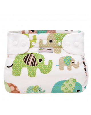 T-TOMI Orthopädisches Spreizhöschen für breites Wickeln - druckknöpfe Green elephants (3-6kg)  T-TOMI Orthopädisches Spreizhöschen für breites Wickeln - druckknöpfe Green elephants (3-6kg)