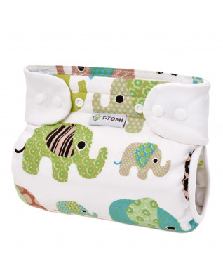 T-TOMI Orthopädisches Spreizhöschen für breites Wickeln - druckknöpfe Green elephants (3-6kg)  T-TOMI Orthopädisches Spreizhöschen für breites Wickeln - druckknöpfe Green elephants (3-6kg)