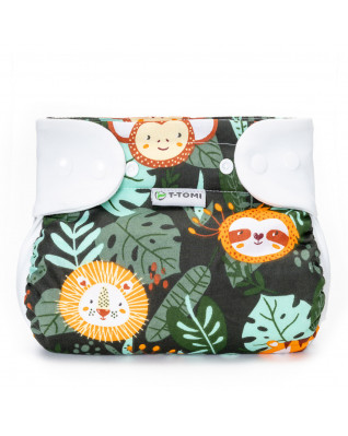 T-TOMI Orthopädisches Spreizhöschen für breites Wickeln PLUS - druckknöpfe Jungle (5-9kg)  T-TOMI Orthopädisches Spreizhöschen für breites Wickeln PLUS - druckknöpfe Jungle (5-9kg)