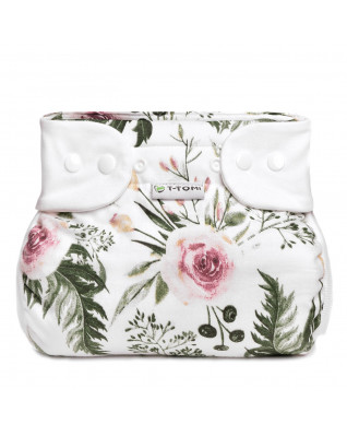 T-TOMI Orthopädisches Spreizhöschen für breites Wickeln PLUS - druckknöpfe Roses (5-9kg)  T-TOMI Orthopädisches Spreizhöschen für breites Wickeln PLUS - druckknöpfe Roses (5-9kg)