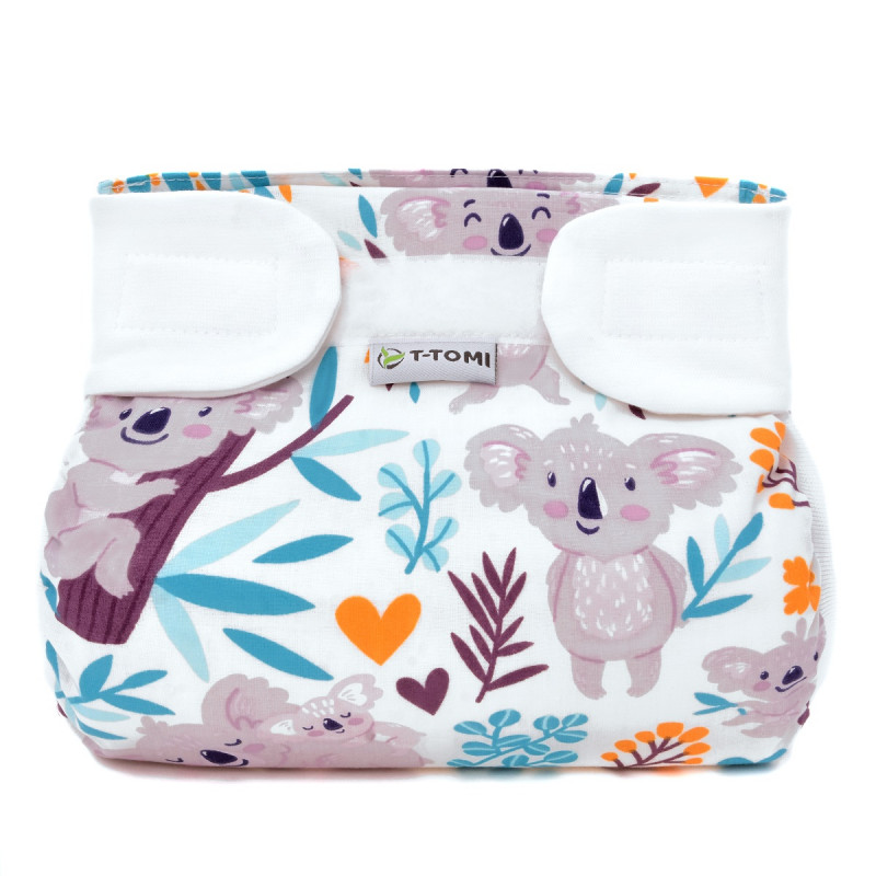T-TOMI Orthopädisches Spreizhöschen für breites Wickeln - klettverschluss Baby koala (3-6kg)