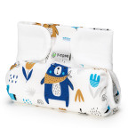 T-TOMI Orthopädisches Spreizhöschen für breites Wickeln - klettverschluss Blue bears (3-6kg)