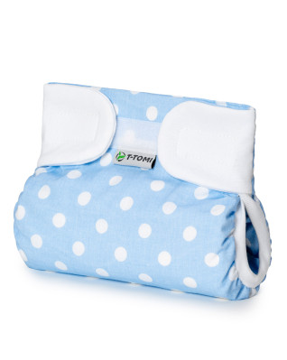 T-TOMI Orthopädisches Spreizhöschen für breites Wickeln - klettverschluss Blue polka (3-6kg) T-TOMI Orthopädisches Spreizhöschen für breites Wickeln - klettverschluss Blue polka (3-6kg)