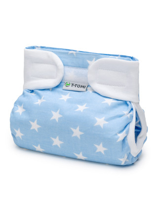 T-TOMI Orthopädisches Spreizhöschen für breites Wickeln - klettverschluss Blue stars (5-9kg) T-TOMI Orthopädisches Spreizhöschen für breites Wickeln - klettverschluss Blue stars (5-9kg)