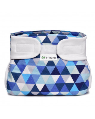 T-TOMI Orthopädisches Spreizhöschen für breites Wickeln - klettverschluss Blue triangles (3-6kg) T-TOMI Orthopädisches Spreizhöschen für breites Wickeln - klettverschluss Blue triangles (3-6kg)