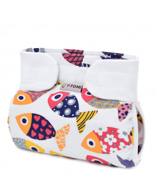 T-TOMI Orthopädisches Spreizhöschen für breites Wickeln - klettverschluss Fun fish (bis zu 3kg) T-TOMI Orthopädisches Spreizhöschen für breites Wickeln - klettverschluss Fun fish (bis zu 3kg)