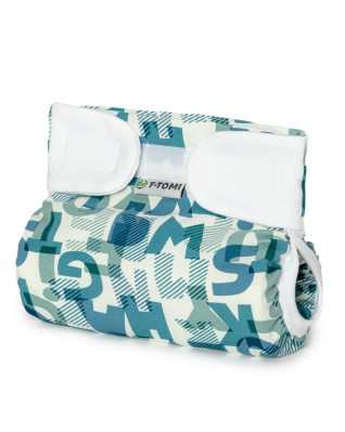T-TOMI Orthopädisches Spreizhöschen für breites Wickeln - klettverschluss Green alphabet (5-9kg) T-TOMI Orthopädisches Spreizhöschen für breites Wickeln - klettverschluss Green alphabet (5-9kg)