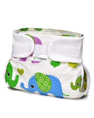 T-TOMI Orthopädisches Spreizhöschen für breites Wickeln - klettverschluss Green elephants (5-9kg) T-TOMI Orthopädisches Spreizhöschen für breites Wickeln - klettverschluss Green elephants (5-9kg)