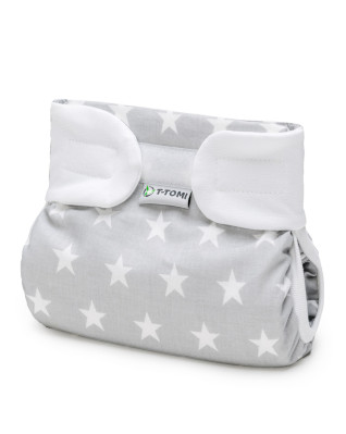 T-TOMI Orthopädisches Spreizhöschen für breites Wickeln PLUS - klettverschluss Grey stars (5-9kg) T-TOMI Orthopädisches Spreizhöschen für breites Wickeln PLUS - klettverschluss Grey stars (5-9kg)