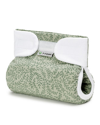 T-TOMI Orthopädisches Spreizhöschen für breites Wickeln - klettverschluss Leafs (3-6kg)