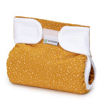 T-TOMI Orthopädisches Spreizhöschen für breites Wickeln - klettverschluss Mustard (5-9kg)